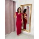 Vestido midi detalle plumas