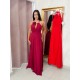 Vestido halter rosetones