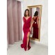 Vestido hombro joya